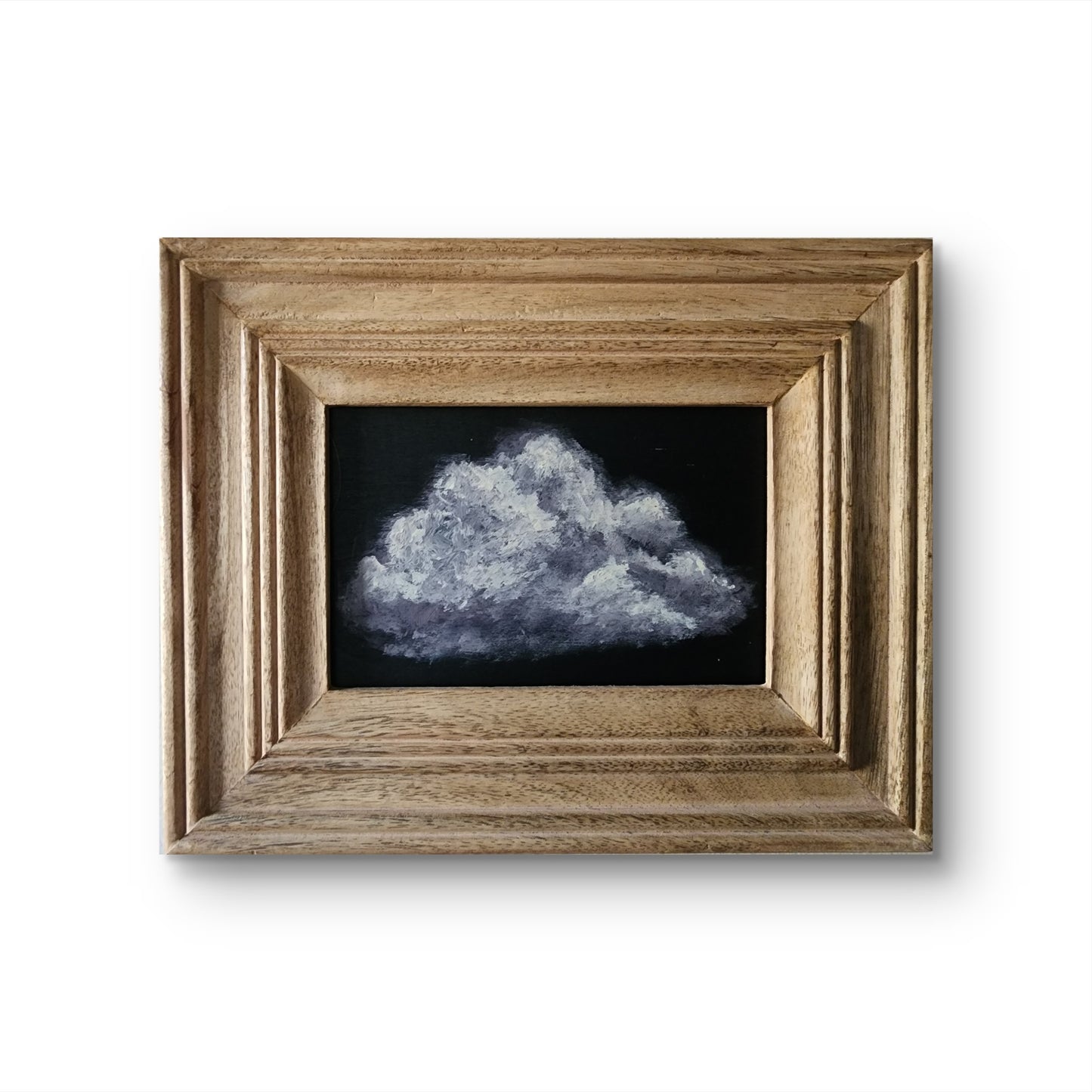 Mood Cloud – 4x6 Acrylic on WoodPanel (Framed)