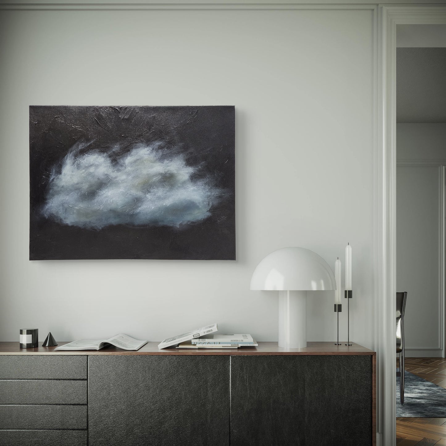 In the Wind – 16x20 Original Oil Cloud Painting on Canvas