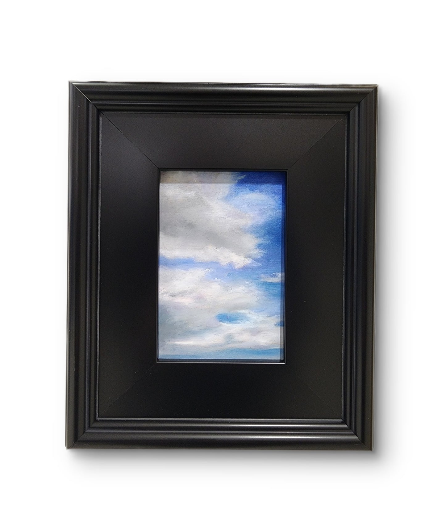 Quiet Sky III – Framed Original Cloud Painting (4x6) | Alisha Morgan