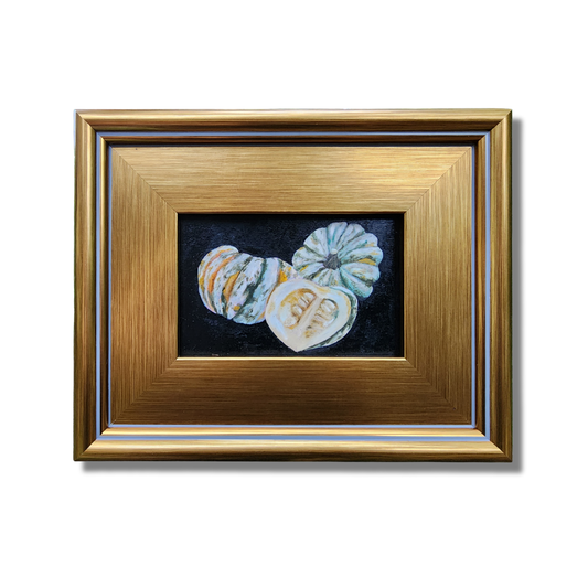 Sweet Dumpling Still Life – Original Oil Painting on Wood