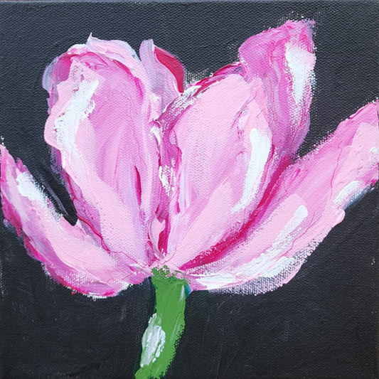Tulip Abstract - 8"x8"