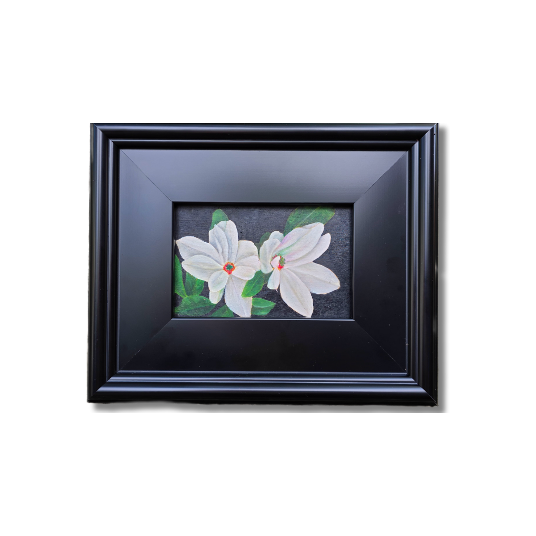 Magnolia Study – Original Floral Oil Painting
