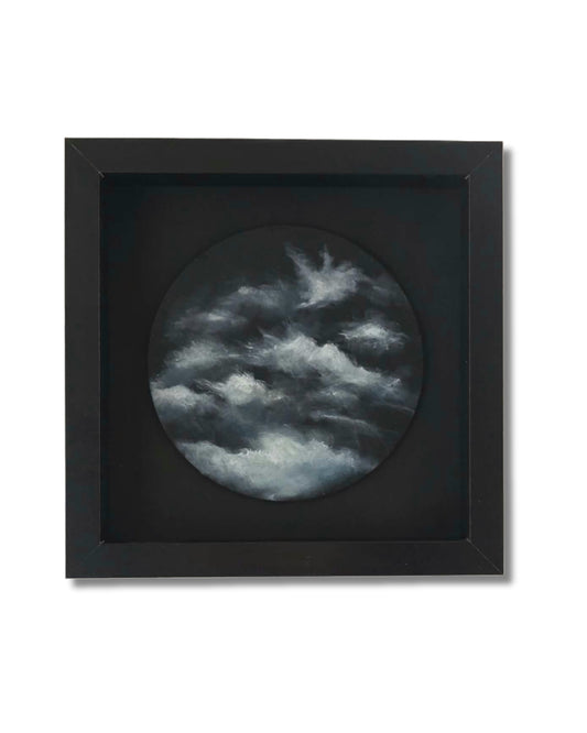 Weightless Dark
Framed Original Oil Cloud Painting (6 × 6)