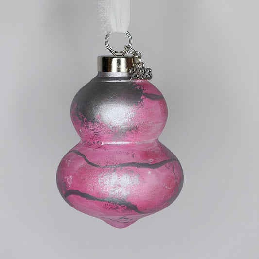 Pink silver Ornament 2023