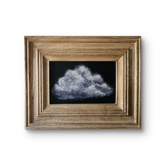 Mood Cloud – 4x6 Acrylic on WoodPanel (Framed)