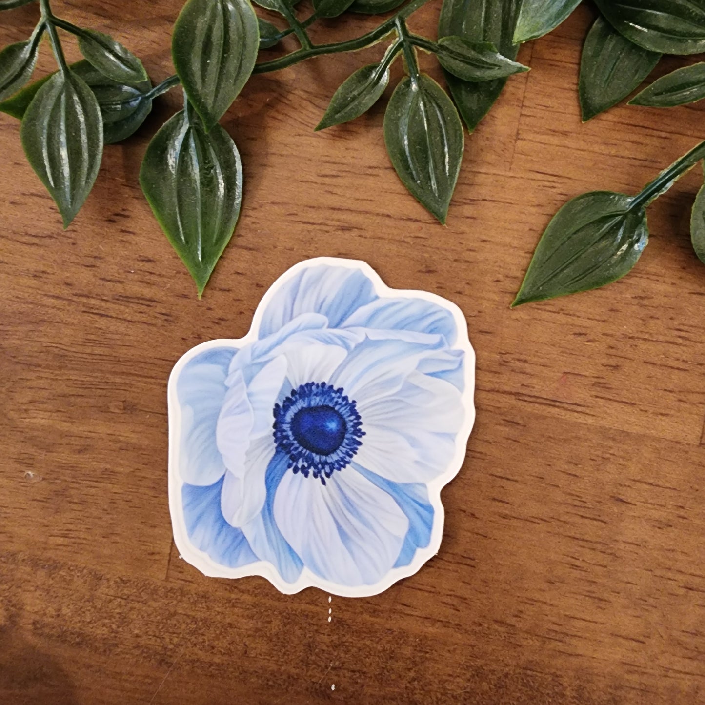 Blue Anemone Sticker — Refuse to Fade Collection