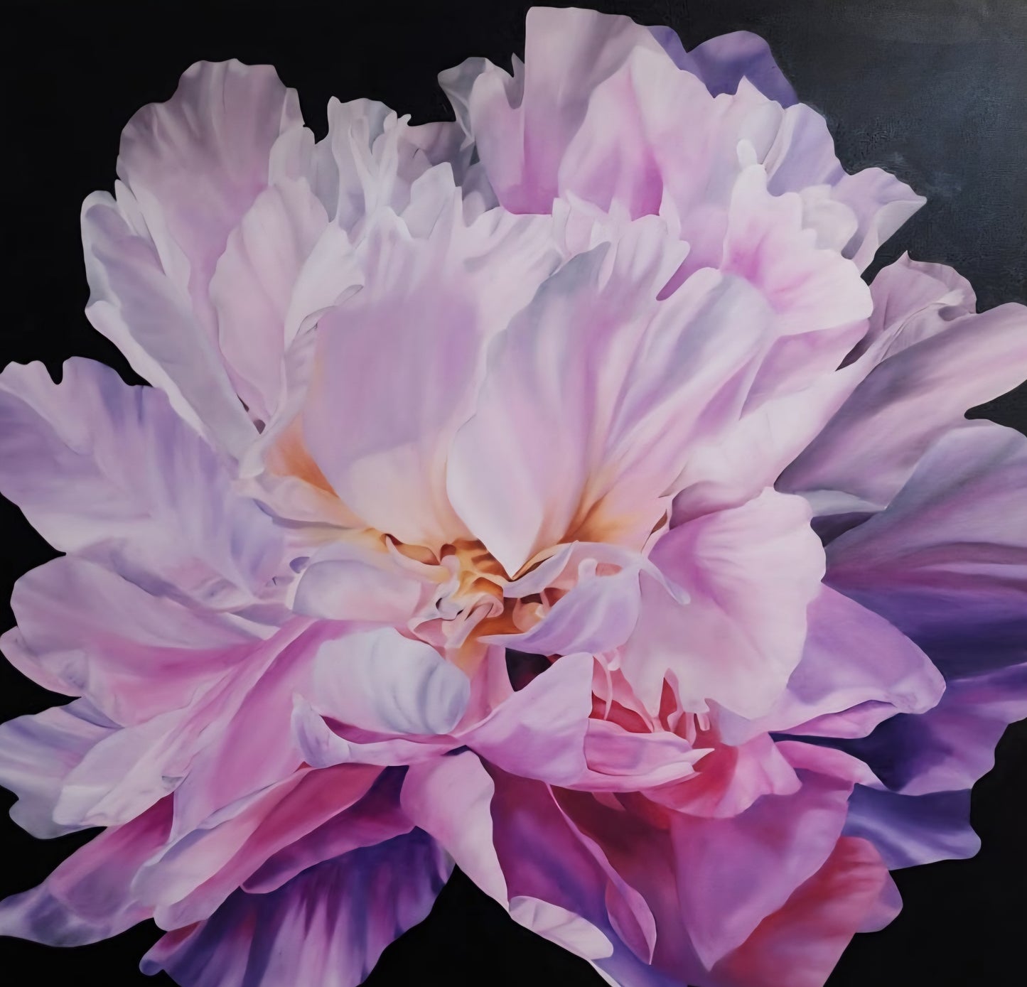 Peony Oil Painting on Canvas 36x36
