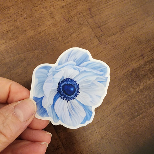 Blue Anemone Sticker — Refuse to Fade Collection
