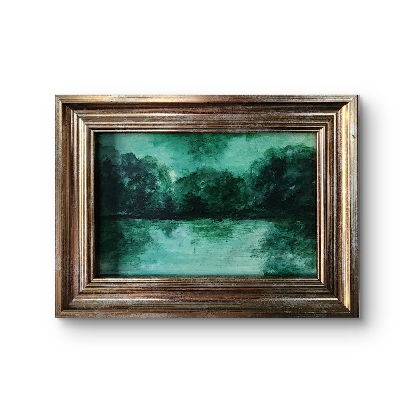 "Peace at the Lake” — 4x6 Landscape on Wood Panel